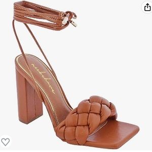 Women Lace Up Chunky High Heel Sandals Open Toe Strappy Shoes